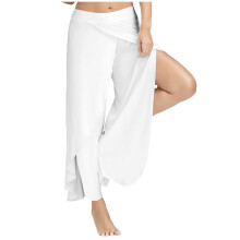 Pantaloni de yoga pentru femei, pantaloni drepți, elastici, albi, confortabili, pentru fitness, XXXL