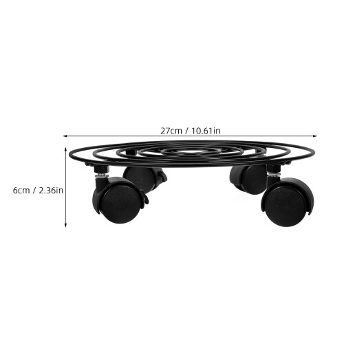 Gas Bottle Holder Stand Replacement Propane with Wheels Black 1