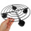 Gas Bottle Holder Stand Replacement Propane with Wheels Black 7