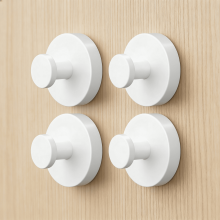 Shower Hooks for Inside Shower,Suction Cup Hooks for Glass Window,Removable Towel Hooks for Bathrooms,4 Packs(White)