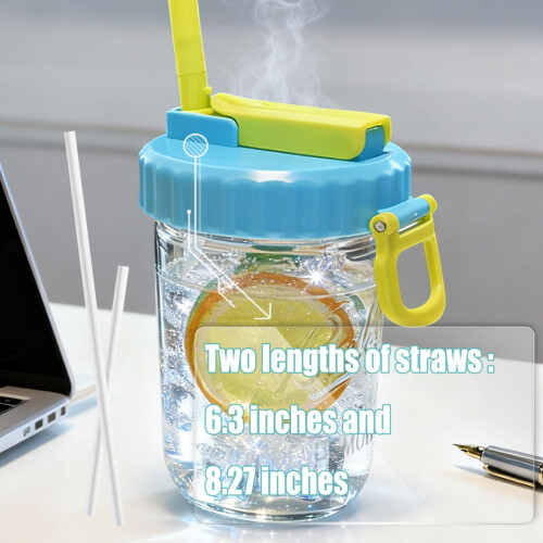Καπάκια για βάζα Mason με Straw4Pack που δεν στεγανοποιούν 1
