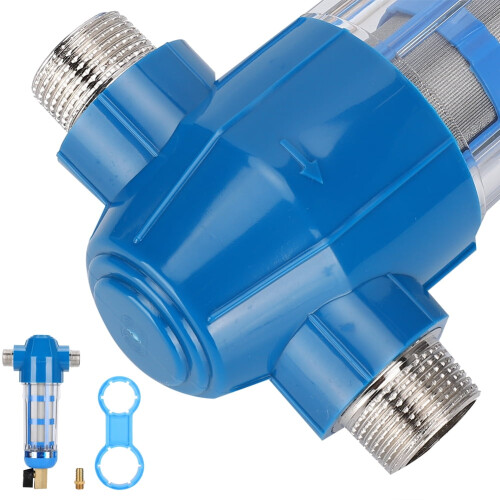 Farm Livestock Water Filter, Clear View Impurity Trap, Durable Rust,Proof Design For Poultry 1
