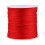 Fdit 100M X 0.8mm Nylon Chinese Knot Cord Rattail Macrame Thread String Red 6