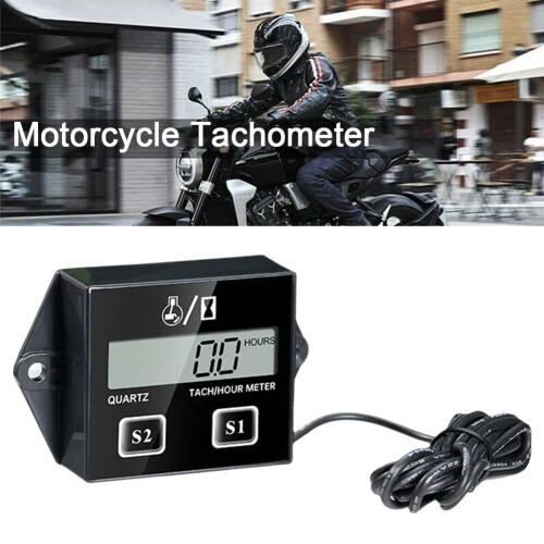 Εκπτώσεις τώρα! Αδιάβροχο ψηφιακό ωρόμετρο Tiny Tach για κινητήρες 2/4 χιλιομέτρων R2K9 2