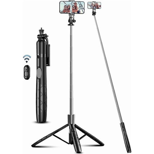 Alt-i-ett-telefonstativ selfiestang 71 tommer