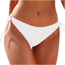 Dames bikinibroekje met string, cheeky model met strikjes aan de zijkant, laag uitgesneden model, 2025, minder dan 10 dollar, beperkte tijd.