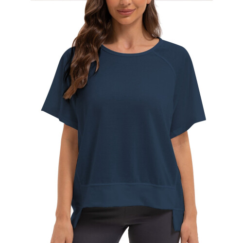 Γυναικεία T-shirts με στρογγυλή λαιμόκοψη και μανίκια, καλοκαιρινή φόρμα