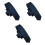 3er-Pack Herren Freizeit Krawatten, einfarbig, schmal, mit Pfeilmuster (Marineblau) 5