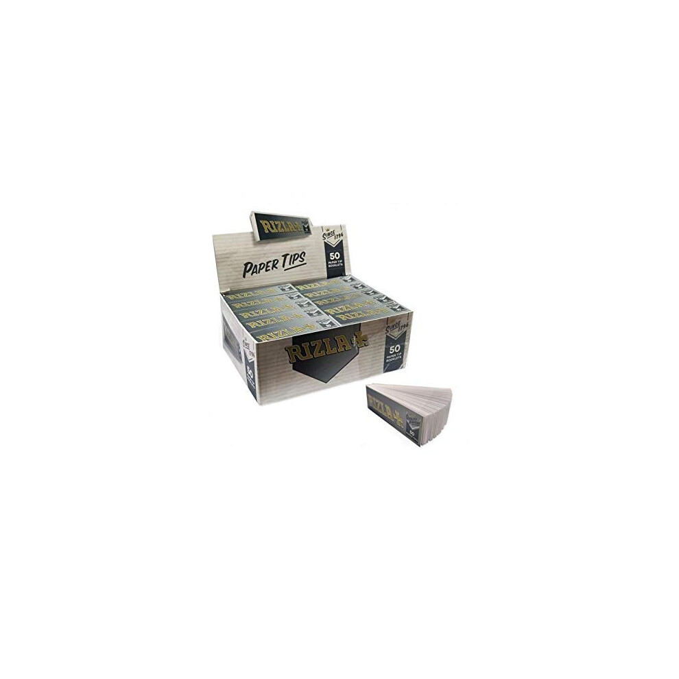 Rizla Silver Rolling Paper Filter Tips - 50 Booklets X 50 Roach Tips
