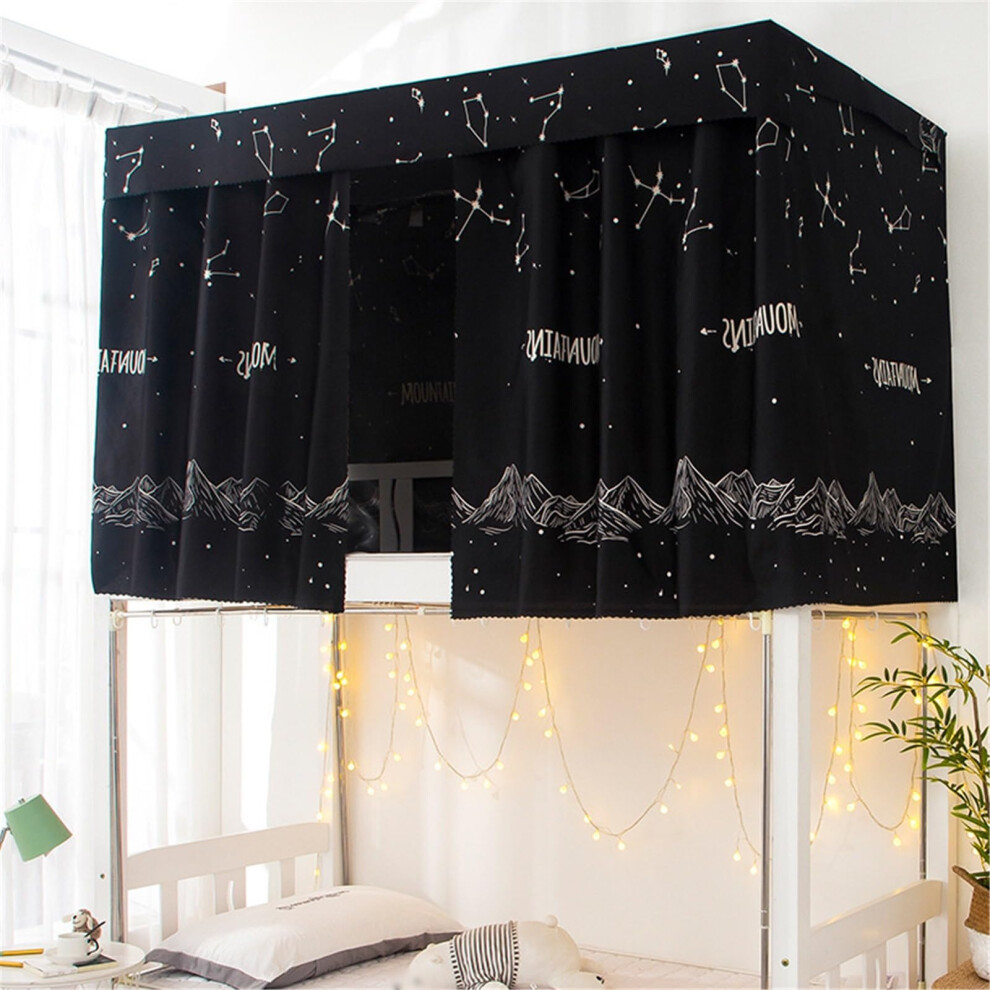 Bunk Bed Curtains Set For Bottom Bunk Privacy And Blocking, Breathable Fabric Light
