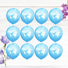 20 Stück Partydekoration Ballonkarte Planetenballons Kreatives Design Kinder