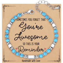 Braccialetti minuscoli con perline di pietre preziose per ragazze adolescenti e donne: regali perfetti per Natale, San Valentino, Pasqua, compleanno,