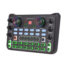 Live Sound Card Mixer Sound Console with Noise Reduction - Ideal for Streaming, Podcasting, and Gaming