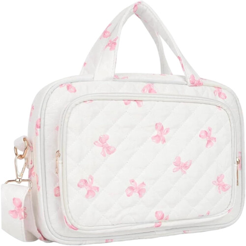 Gesteppte Bibeltasche mit Blumenmuster für Damen