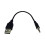 Καλώδιο ήχου 3,5 χιλ. σε USB, 20 εκ., Χάλκινο 1