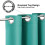 Grommet Blackout Curtains 42x63 in 2-Pack Teal 3