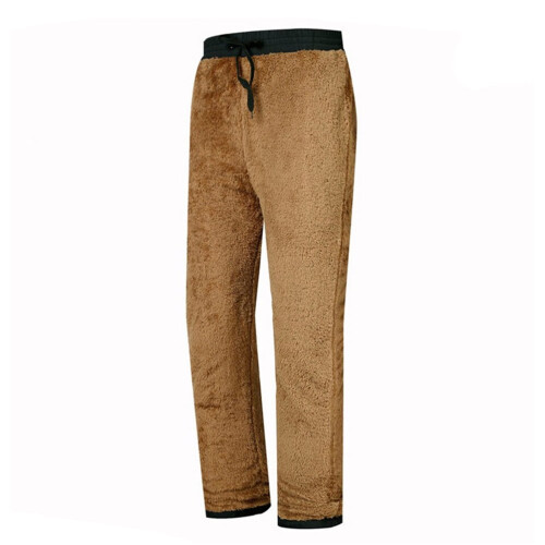 1Pack Snow Pants for Men Black Polyester Warm Windproof for Winter Use 1