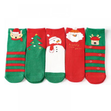 5 Pairs Toddler Boys Girls Warm Christmas Socks Winter Children Kids Girls Boys Christmas Holiday Ankle Socks