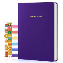WEMATE Recipe Book to Write in Your Own Recipes, Hardcover Blank Recipe Books, 75 Recipes for Family to Organize Your Recipes, Cooking Gifts,6" x 8",