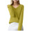 Damen-Strickpullover mit V-Ausschnitt, langärmelig 1