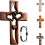 Croix en bois sculptée à la main avec des cœurs entrelacés 1