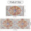 Boho Floral Kitchen Rug Set 2 pcs 2