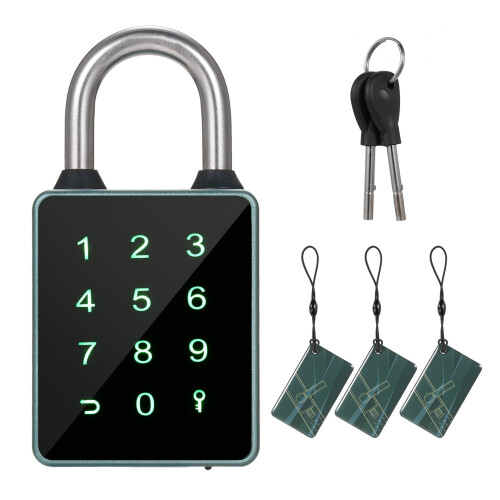 Smart Water-Resistant BT Keypad Padlock for Bikes – Compatible with iOS/Android 2