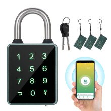 Smart Water-Resistant BT Keypad Padlock for Bikes – Compatible with iOS/Android