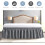 King Bed Skirt 15" Drop Elastic Wrap Microfiber Dust Ruffle 5
