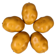 Lot de 5 pommes de terre en mousse réalistes, fausses pommes de terre de simulation, pour la décoration de cuisine, les présentoirs de