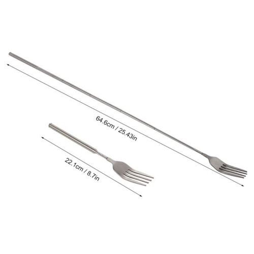 Extra Long Fork Prank - Extendable Telescoping Forks for Dining Experiences 2