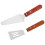 Wood and Metal Pizza Server Set – 2 Piece 3
