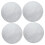 KALLORY 4Pcs Reusable Stone Ice Cubes Classic Charm Natural Marble For Drinks 4
