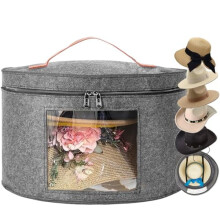 Hutaufbewahrungsbox für Damen und Herren – Cowboyhuthalter, Etui für Hüte mit breiter Krempe, Organizer für Kuscheltiere (Grau), reisetauglich
