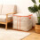 Orange PVC-netpose til tøjopbevaring 62x62x50 cm 5
