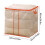 Orange PVC-netpose til tøjopbevaring 62x62x50 cm 3