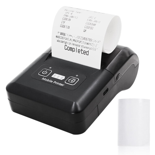 Φορητός θερμικός εκτυπωτής αποδείξεων Bluetooth/USB 58 χιλιοστών για iOS και Android –