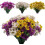 Künstliche Blumen, gemischte Farben, 12er-Pack 1