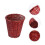 Lixeira decorativa Worgeous em rattan, 28 x 28 x 18 cm (11 x 11 x 7,07 polegadas). 8