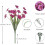 Künstliche Blumen, gemischte Farben, 12er-Pack 4