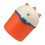 Mini soptunna röd plast 1 st 13,5 x 13,5 cm 3