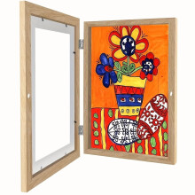 Kinder-Kunstrahmen 8,5 x 11 Zoll, vorne zu öffnen, 2er-/4er-/8er-Pack, fasst 130 Blatt, für Zeichnungen/Bastelarbeiten/Fotos, Weihnachtsgeschenke &