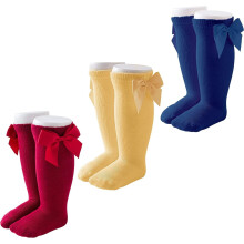 Baby Girls Knee High Socks Cotton Uniform Socks Tube Ruffled Stockings Newborn Infant Toddler