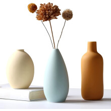 Conjunto de 3 vasos de cerâmica, vasos minimalistas multicoloridos para decoração rústica e moderna de fazenda – compatíveis com sala de