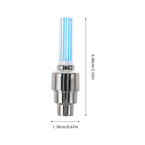 Φώτα ελαστικών ποδηλάτου RGB με LED, μπλε, 6 τεμάχια ποδηλάτες 1