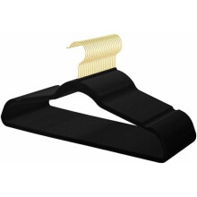 Paquete de 36 perchas de terciopelo con ganchos dorados: ahorran espacio, son antideslizantes y resistentes para abrigos, trajes, vestidos y
