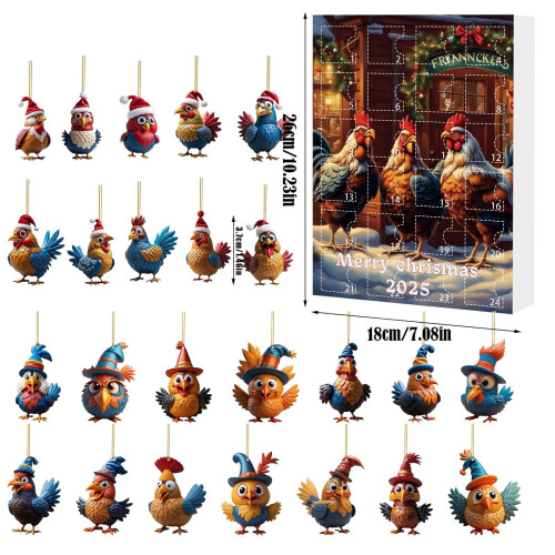 Herbruikbare kerstadventskalender voor 24 dagen 1