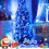 Blue Christmas Lights 100 LED 33ft Battery Operated 7
