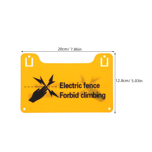 τεμάχια πλαστική προειδοποιητική πινακίδα ηλεκτρικού φράχτη υψηλής τάσης για 1
