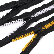 Zippers Oscailte Roisín 5# & 8#80cm, Zippers Fuála DIY do Mhálaí/Málaí Droim – Buí & Bán (Ag luí le Meaisíní Fuála Caighdeánacha)